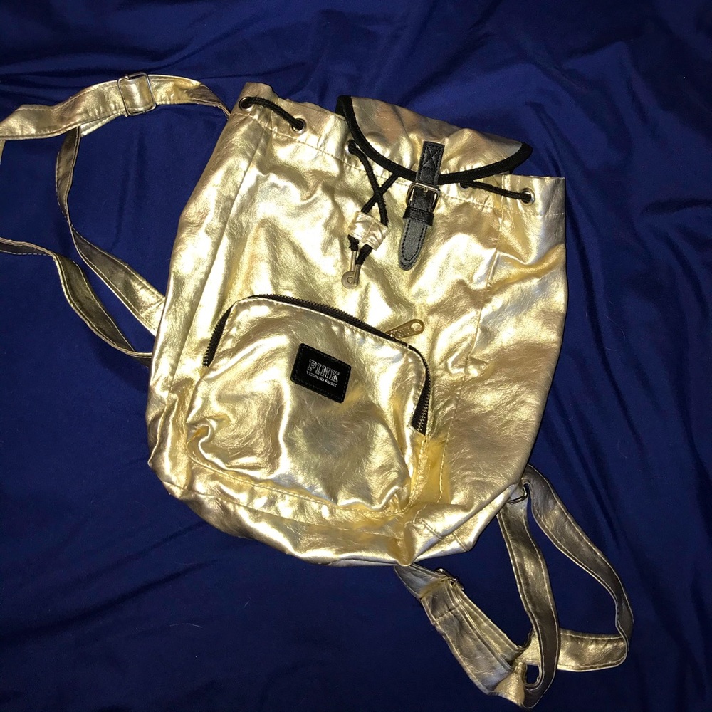 Pink Gold Mini Backpack